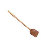 PU Leather Fly Swatter Heavy Duty Manual Fly Swatter with Wood Handle,Durable Leather Fly Swatter f Brown
