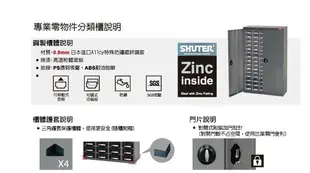 【SHUTER樹德】ST2-420 專業零件分類櫃 20格抽屜 零物件分類 分類櫃 收納櫃 工作櫃 整理櫃