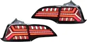 LED Tail Lights Red Indicator Animated Lamps，Compatible For Tesla Model 3 Model Y 2017-2022