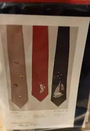 Vintage Crewel Embroidery By Blanche Virgien "Neckties Kit"