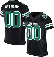 [Generic] Personalised American Football Jersey for Men/Women/Teenagers, Personalised Jersey, Sports T-Shirts with Team Name Number Football Shirt
