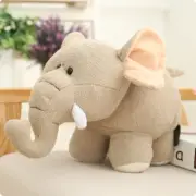 35cm Simulation Elephant Plush Toy Soft Stuffed Cartoon Animal Doll Home Gray