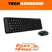 Logitech Wireless Keyboard & Mouse Combo, MK220, Black, USB Receiver