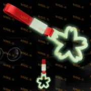 Glow in Dark Sakura Flower Shape TSURIKAWA Ring Train Bus Car Handle Nylon Strap