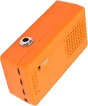 Portable Speaker,3W Mini Guitar Amplifier,Adjustable Distortion Volume Accessories (Orange)