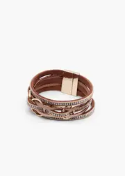 [Taking Shape] Taking Shape Metallic Clasp Ring Bracelet in Smoky Quartz - Women's Accessories Smoky Quartz