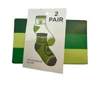 Lego Boys Socks 2 Pair Set size M/L Green & White new