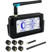 Tire Pressure Monitoring System 3.15'' Wireless Solar RV TPMS Tire Pressure