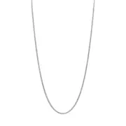 Bevilles Wheat Necklace 9ct White Gold 55cm