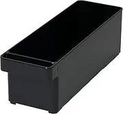 BLKP Pearl Metal BLKP AZ-5148 Antibacterial Vegetable Room Freezer Room Multipurpose Storage Tray Deep Slim Width 3.9 x Depth 12.8 x Height 3.9 inches (100 x 323 x 100 mm), Made in Japan, Black, Black