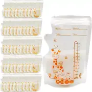 50 Pcs Breast Milk Storage Bag, Breast Milk Storage, 250Ml Disposable Milk St...