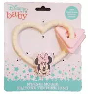 Disney Cudlie Minnie Mouse Silicone Teether Ring for Baby, TY60160