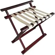Luggage Rack Suitcase Stand Guest Room Hotel Folding Suitcase Stand Homestay Hotel Solid Wood Storage Rack Luggage Shelf Luggage Stand(Red)