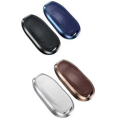 Leather+Alloy Car Key Fob Cover Case Holder Shell For Tesla MODEL S 3 Y e
