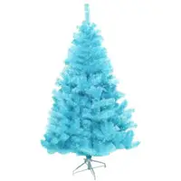 在飛比找PChome24h購物優惠-【摩達客】台灣製4呎/4尺(120cm)豪華版冰藍色聖誕樹裸