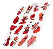 Tofficu 1sheet Soft Polymer Clay Transfer Paper Cold Transfer Printing Decals for Unique Earrings Floral and Plant Designs for Crafting Accessories