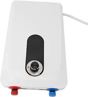 Tankless Mini Water Heater Efficient Fast Heating for Kitchen Bathroom Hard Wired, Suitable for Sink, ABS Material