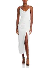 Milly Lilliana Ruched Midi Slip Dress