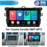 For Toyota Corolla 2007-2013 GPS Navigation 9" Android 10 Car Stereo Radio WIFI. (for: Toyota)