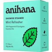 Anihana Shower Steamer Mint Refresher With Peppermint and Eucalyptus Essential Oil 50g