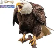 Fake Owl Decoy, Owl Bird Scarer with Sound, Realistic Owl Scarecrow, Waterproof Owl Bird Deter-rents Devices, Scare Birds Away, for Yard, Indoor, Outdoor & Garden Decor (6Types)