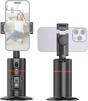 Andoer Auto Face Tracking Tripod Phone Holder Desktop Selfie Gimbal Stand 360°Rotatable Support Face Body Tracking Gesture Control with Phone Clip for Vlog Live Streaming Recording Video