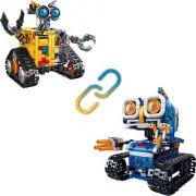 Bundle - 2 Items Robot Kit Building Toy, Rechargeable APP & Remote Control Robot