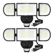 iMaihom 100W Motion Sensor LED Security Light with Plug, 9000LM Flood Lights ...