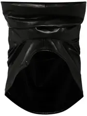 [COMME des GARCONS] Faux Leather Hooded Jacket