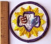 Rare Girl Scout 1963-1974 ARTS SENIOR INTEREST PATCH Treater Acting Masks Badge