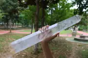 7.26LB Natural Clear quartz Obelisk Quartz Wand Crystal Point Tower Reiki WA466