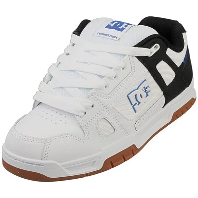 DC Shoes Stag Mens Skate Sneakers in White Black - 13 US
