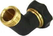 Chapin 6-9475: Gooseneck Hose Coupling for Lawn & Garden Sprinklers, Zinc and Br