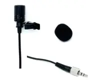 Lavalier Lapel Microphone w/ Screw Lock Connector 3.5mm for Sennheiser Wireless