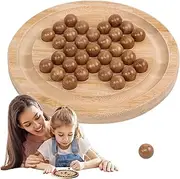 Wooden Bead Chess Game | Wooden Travel Chess and Checkers Set for Beginners | Children Adults Battle Toys Educational Entertainment Toy