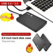 2.5 Inch HDD SSD Case Sata to USB 2.0 Hard Drive Box 5Gbps new Adapter HOTUS