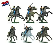 Britains SuperDeetail Union Cavalry with Custor's Guidon - 54mm painted plastic