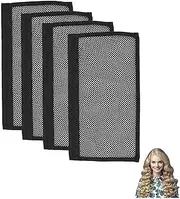 Hair Stretcher Lengthening Net Prevent Shrinkage Lock Hair Stretcher Looser Curl Wave Ringlets Black 13in 4PCS