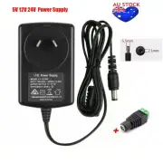 AU Power Supply Adapter Transformer 12V 5V 24V 2A 1A 3A For LED Strip Lights HUB