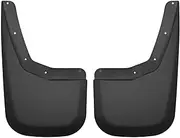 Front & Rear Mud Guards | Compatible with Chevrolet Silverado 1500 2007-2013, Compatible with Chevrolet Silverado 2500/3500 2007-2014 ，w/Single Rear Wheels, 4 Piece Set, Front & Rear Set - Black