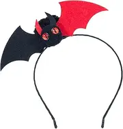 Beviliu Bat Ears Headband Black - Halloween Headband For Party Celebrations Devil Horns Headband Bat Wing Costume Washing Makeup Fashion Headband