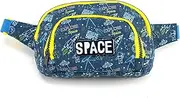 [Searock] Kids Fanny Pack,Girls Boys Cute Cartoon Wasit Bag Adjustable Crossbody Belt Bag for Traveling, Blue, Small