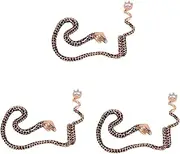 [SHERCHPRY] 3 Pcs Snake Ear Clip Twined Exaggerated Ear Hook for Women Retro Style
