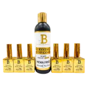 Billionaire - Crystal Shiny No Wipe Nail Gel Top Refill 8oz 250ml - HEMA Free