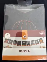 Autumn Pumpkin Felt 6 Ft. Banner Harvest Home Decor Day “Welcome”-Autumn Decor