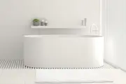 "Toggle" BATH MATS- White