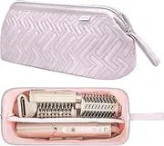 [Leudes] Hair Tools Travel Bag for Shark Flexstyle Carrying Case Portable Shark Hair Air Wrap Dryer Case Waterproof Dustproof Flat Curling Iron Travel Organizer (Lavender Violet)