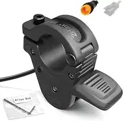 Ebike Thumb Throttle WUXING 300X Right/Left Hand Quick Disassembly Throttle for 24V 36V 48V 60V 72V Electric Bicycle Accelerator