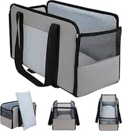 Center Console Dog Car Seat, Safe Middle Console Puppy Car Seat, Breathable Pet Bed for Car, Travel Car Carrier with Safety Tethers for Puppy Cat Small Medium