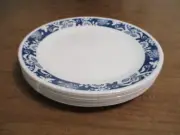 CORELLE TRUE BLUE DINNER PLATES LOT OF 8